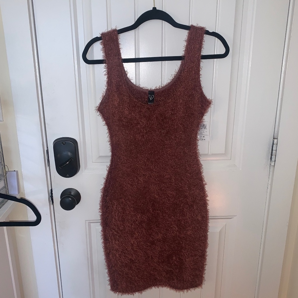 Fuzzy mini dress